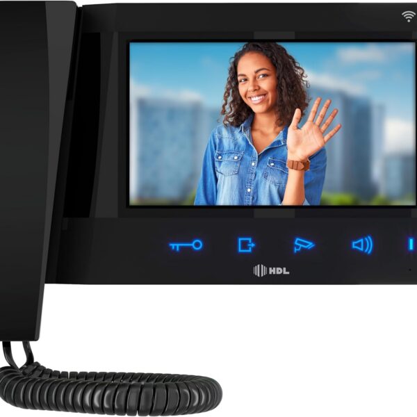 Unidade interna porteiro eletrônico com vídeo HDL Video Advance 7 Wi-Fi: mais segurança e praticidade na comunicação.
