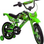 Unitoys Bicicleta Infantil Aro 16 com rodinhas: segurança, estabilidade e visual moto cross para crianças se divertirem com confiança.