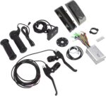 VINGVO Kit Conversão Bicicleta Elétrica 15A 36V/48V 250W com Display S810, ideal para upgrade completo e fácil instalação