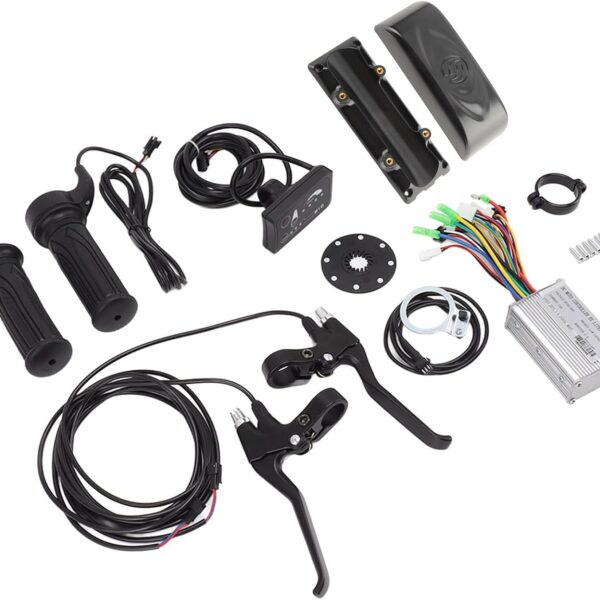 VINGVO Kit Conversão Bicicleta Elétrica 15A 36V/48V 250W com Display S810, ideal para upgrade completo e fácil instalação