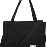 Valleycomfy bolsa feminina de veludo cotelê: leve, estilosa e versátil para trabalho, viagem e uso diário.