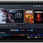 Valve Steam Deck 1TB OLED UK para jogos de PC com alto desempenho e armazenamento amplo