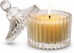 Vela Aromática Decorativa em Vidro com perfume duradouro e design elegante para sala, quarto ou presente sofisticado.