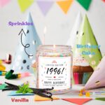Vela Homsolver 30 anos para mulheres: presente artesanal edição 1996 com aroma de bolo de aniversário e baunilha, ideal para decorar e presentear com charme. - Imagem 2