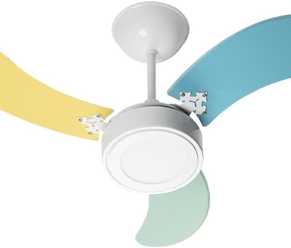 Venti-Delta New Colors Led Ventilador de Teto 3 Velocidades com Luminária 220v Masculino