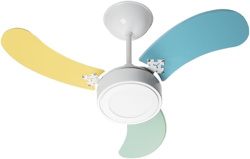 Venti-Delta New Colors Led Ventilador de Teto 3 Velocidades com Venti-Delta New Colors Led Ventilador de Teto 3 Velocidades com Luminária 220v Masculino