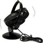 Ventilador De Mesa Portátil Premium 15 x 19 x 10 Cm Usb Ideal para uso em Mesas de trabalho, Estudos, Escritórios, Quartos e Diversos Ambientes - Preto - Imagem 2