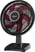 Ventilador Oster Power Fresh 2 em 1, 220V, Preto/Vermelho, 140W, OVTR481