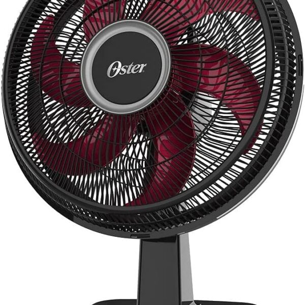 Ventilador Oster Power Fresh 2 em 1, 220V, Preto/Vermelho, 140W, OVTR481