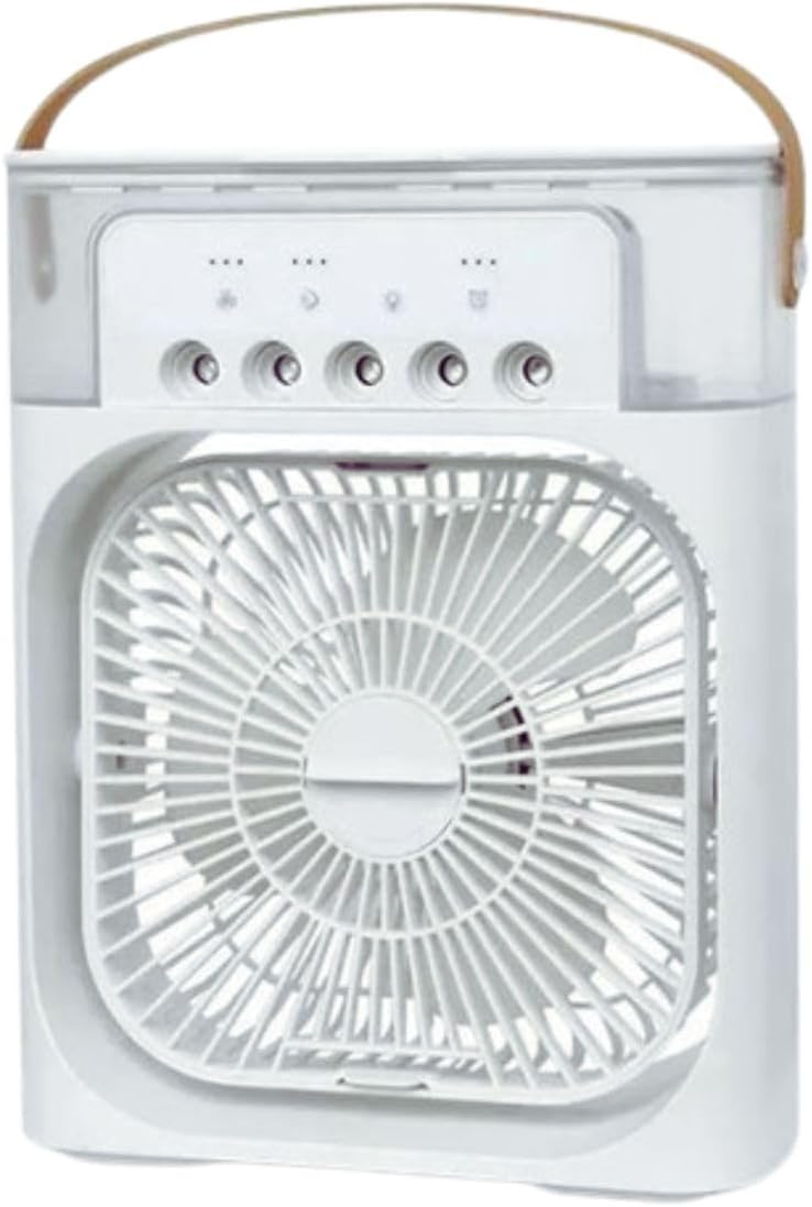 Ventilador Portátil Mini Ar Condicionado Climatizador Umidificador com Led (Branco) Ventilador Portátil Mini Ar Condicionado Climatizador Umidificador com Led (Branco)