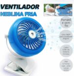 Ventilador Umidificador Portatil Turbo Recarregavel Mini Ar e Ventilador Recarregável USB com Refrigeração de Ar Mini Ventilador Portátil Com clip - Imagem 2