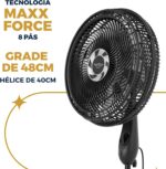 Ventilador de Coluna Britânia 8 Pás de 40cm 170W BVC42A 220V - Imagem 2