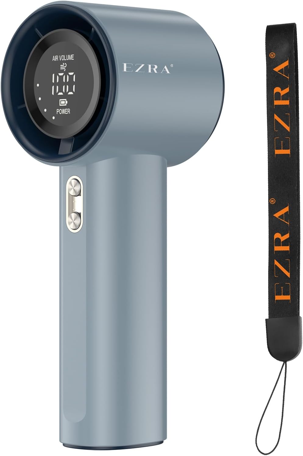 Ventilador de Mão Portatil Recarregavel, Display Digital LED Mini Turbofan, Ventilador de Mão Portatil Recarregavel, Display Digital LED Mini Turbofan, 12 Horas Silencioso Potente, Adequado para Casa, Viagens e Escritório Durante o Verão, Azul