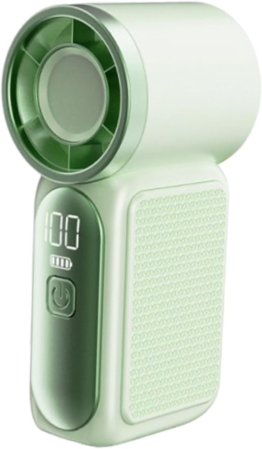Ventilador portátil multifuncional leve com visor LED, ideal para escritório, Ventilador portátil multifuncional leve com visor LED, ideal para escritório, homens e mulheres, em casa, viagens e para maquiagem, Verde