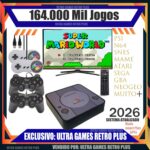 Video Game Retro Premium com 164 mil jogos, 4 controles e versão atualizada para diversão instantânea.
