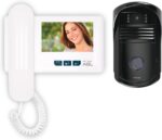 Vídeo Porteiro AGL VP4 Color com monitor 4” e visão noturna para mais segurança, controle de acesso e acionamento de fechaduras.