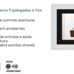 Video Porteiro Eletrônico Tela 7pol 4 Fios com áudio bidirecional e tela touch nítida para mais segurança em casa