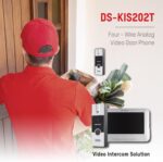 Video Porteiro Hikvision DS-KIS202T 7" com câmera noturna para mais segurança e comunicação prática na entrada. - Imagem 2