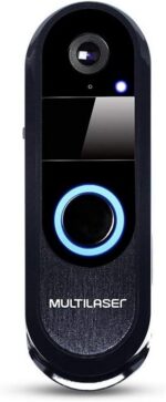 Vídeo Porteiro Inteligente HD Wi-Fi Multilaser Liv SE220: câmera HD, visão noturna e alertas de movimento para mais segurança.