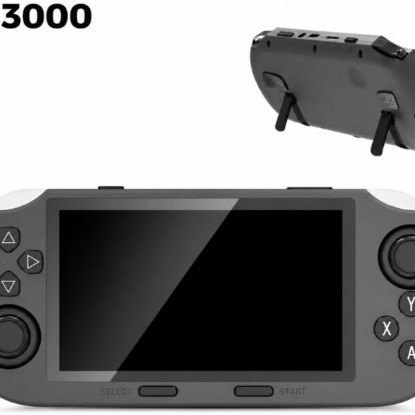 Video game portátil SF 3000: jogue em qualquer lugar com design versátil e recursos multimídia 3 em 1.