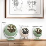 Vornado Mini ventilador VFAN, ventilador vintage clássico, circulador de ar de metal retrô, para mesa e cabeceira, 2 velocidades, inclinação ajustável, resfriamento pessoal com fluxo de ar direcionado - Imagem 2
