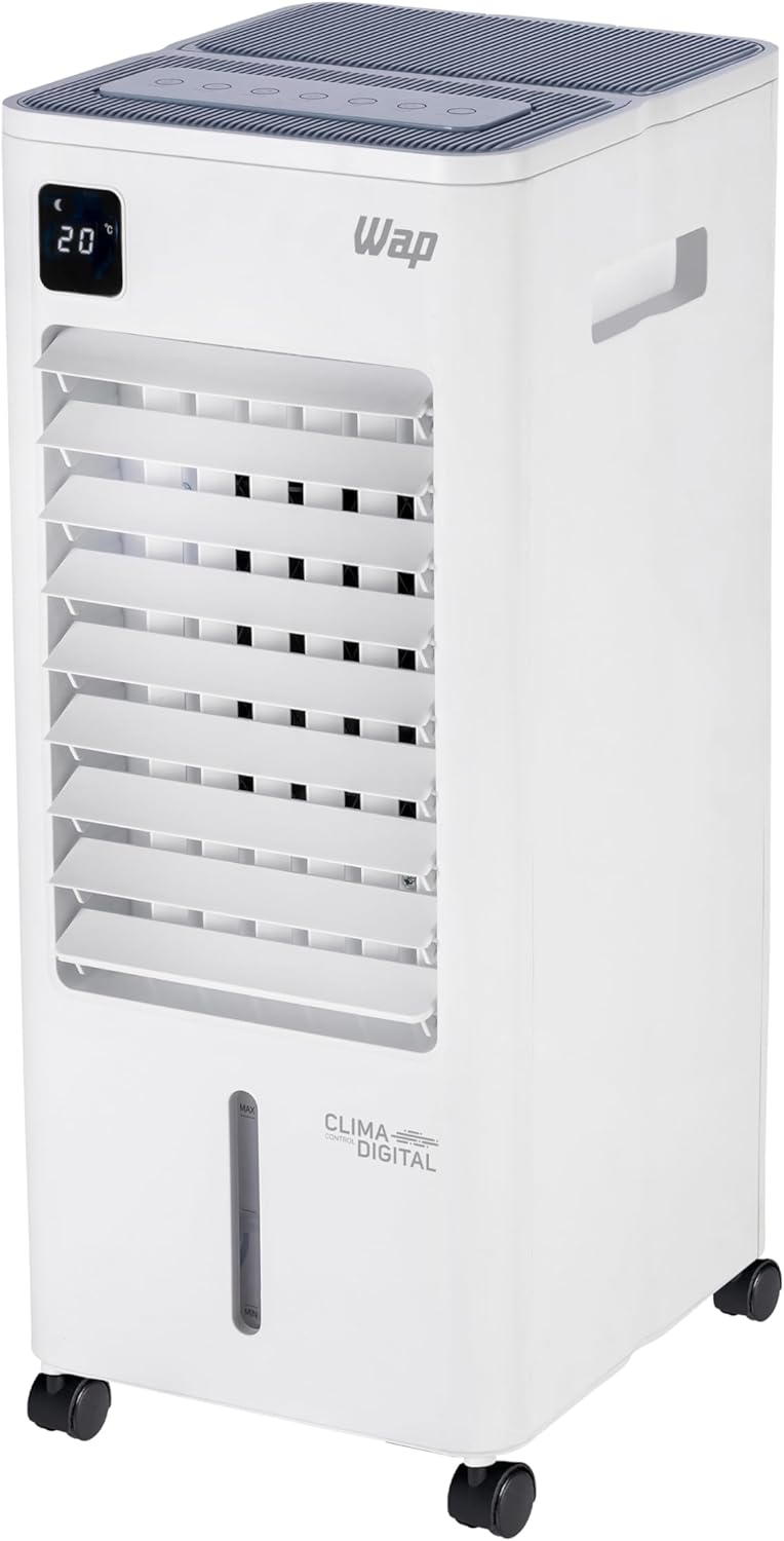 WAP Climatizador de Ar Torre CONTROL DIGITAL 3 em 1 WAP Climatizador de Ar Torre CONTROL DIGITAL 3 em 1 - Climatiza, Umidifica e Ventila, Painel Touch, Controle Remoto e Blocos para Congelamento 127V