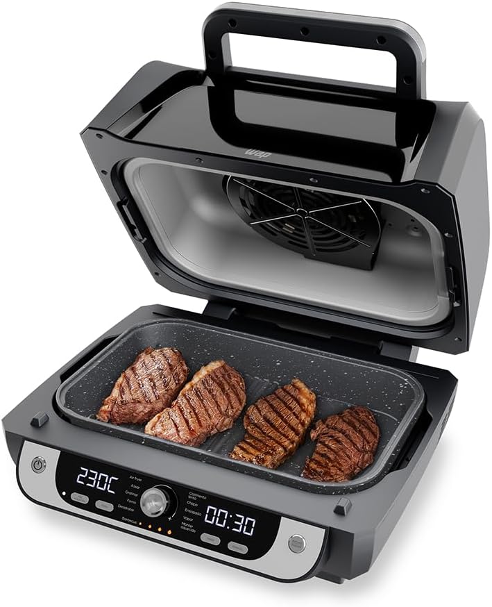WAP Fritadeira Elétrica Air Fryer Barbecue Digital 12 em 1, WAP Fritadeira Elétrica Air Fryer Barbecue Digital 12 em 1, 10 Litros, 4 Níveis de Temperatura, Antiaderente, 1700W 220V