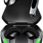 WB Saga Pro TWS gamer: som 360º, modo jogo 45ms, bateria de até 25h e LED preto