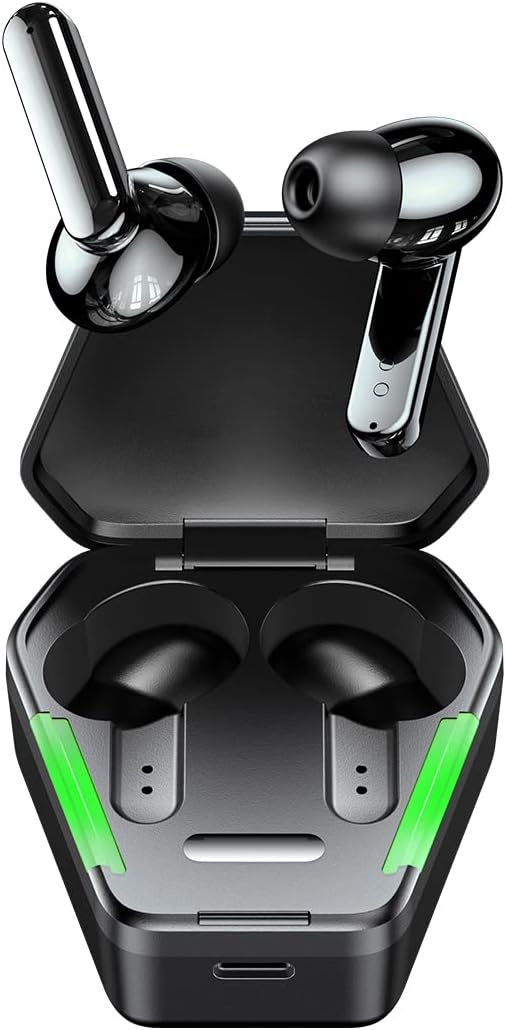 WB Saga Pro TWS gamer: som 360º, modo jogo 45ms, WB Saga Pro TWS gamer: som 360º, modo jogo 45ms, bateria de até 25h e LED preto