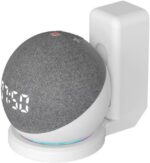 WB Suporte de tomada para Echo Dot 4ª e 5ª geração: mais espaço, menos fios e melhor som com instalação prática.