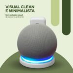 WB Suporte de tomada para Echo Dot 4ª e 5ª geração: mais espaço, menos fios e melhor som com instalação prática. - Imagem 2