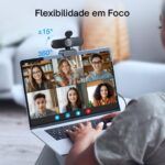 WebCam Intuitive Full HD com microfone: imagem nítida e plug & play para home office, aulas e videoconferências profissionais - Imagem 2