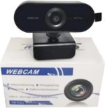 Webcam 1080p Full HD com giro 360° e microfone embutido para vídeos nítidos e comunicação clara. - Imagem 2