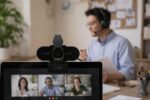 Webcam Full HD 1080p USB com microfone integrado para chamadas nítidas em PC e notebook - Imagem 2