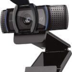 Webcam Full HD Logitech C920s com foco automático, microfone estéreo e tampa de privacidade para videochamadas em 1080p