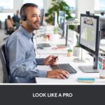 Webcam Full HD Logitech C920s com foco automático, microfone estéreo e tampa de privacidade para videochamadas em 1080p - Imagem 2