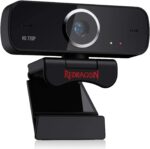 Webcam Gamer e Streamer Redragon Fobos 2 720p GW600-1: imagem 720p, áudio com redução de ruídos e instalação plug-n-play.