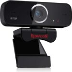 Webcam Gamer e Streamer Redragon Fobos 2 720p GW600-1: imagem 720p, áudio com redução de ruídos e instalação plug-n-play.