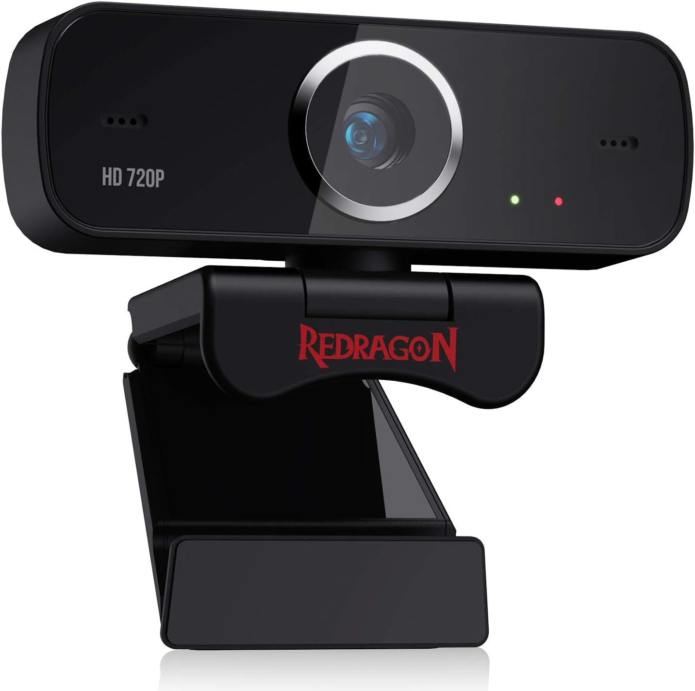 Webcam Gamer e Streamer Redragon Fobos 2 720p GW600-1: imagem Webcam Gamer e Streamer Redragon Fobos 2 720p GW600-1: imagem 720p, áudio com redução de ruídos e instalação plug-n-play.