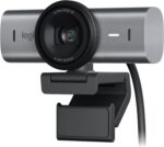 Webcam Logitech MX Brio 4K com IA, microfones com redução de ruído e USB-C para reuniões nítidas e profissionais - Imagem 2
