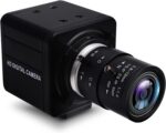 Webcam SVPRO 1080p com lente zoom manual 2,8-12 mm e plug and play para streaming e videochamadas