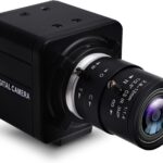 Webcam SVPRO 1080p com lente zoom manual 2,8-12 mm e plug and play para streaming e videochamadas