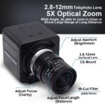 Webcam SVPRO 1080p com lente zoom manual 2,8-12 mm e plug and play para streaming e videochamadas - Imagem 2