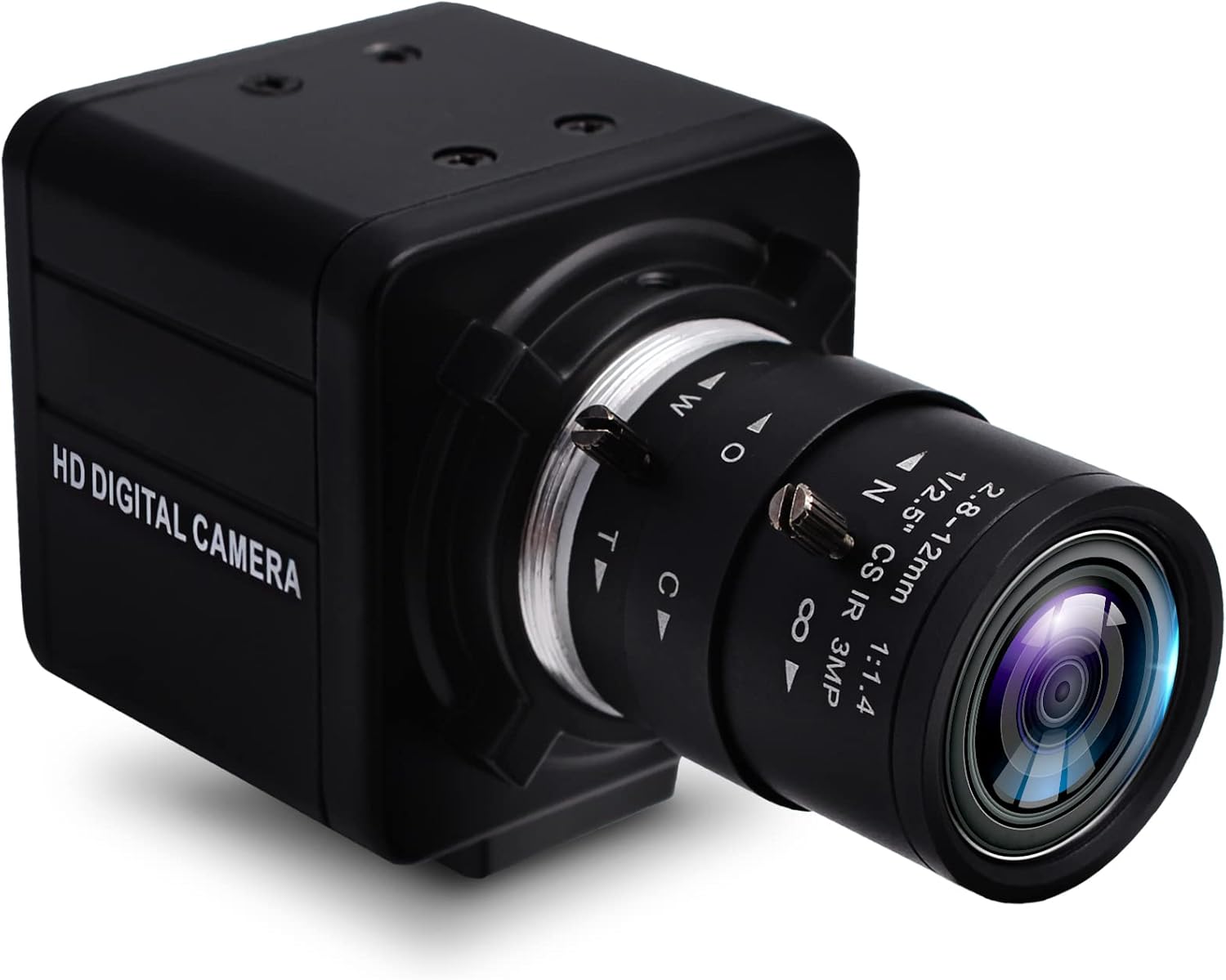 Webcam SVPRO 1080p com lente zoom manual 2,8-12 mm e Webcam SVPRO 1080p com lente zoom manual 2,8-12 mm e plug and play para streaming e videochamadas
