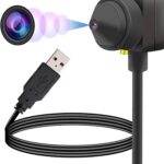 Webcam de Contato Visual HD USB com microfone, foco automático e redução de ruído para videochamadas e gravações profissionais