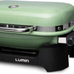 Weber Churrasqueira Elétrica Externa Lumin Verde Claro: portátil e ideal para pátios, sacadas e decks pequenos