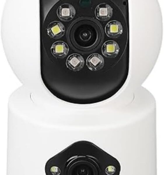 Wifi Smart Camera com visão noturna colorida e áudio bidirecional para monitorar bebês e pets com mais segurança.