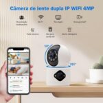 Wifi Smart Camera com visão noturna colorida e áudio bidirecional para monitorar bebês e pets com mais segurança. - Imagem 2