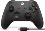 Xbox Core Wireless Gaming Controller + USB-C Cable for Series X|S, One, Windows PC, Android, and iOS