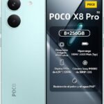 Xiaomi Poco X8 Pro 256GB 8GB Verde com NFC: alto desempenho para games e multitarefas com tela AMOLED 120Hz 1.5K.